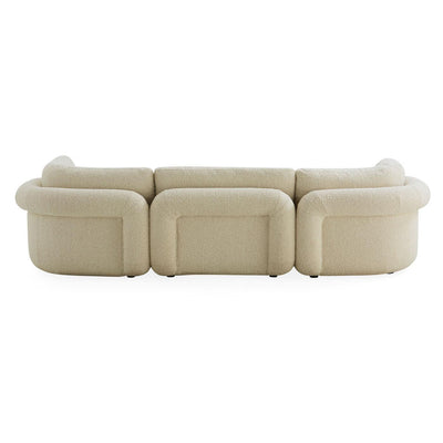 Jonathan Adler Modulares Bouclé-Sofa Pompidou (3-Sitzer) | Olympus Oatmeal