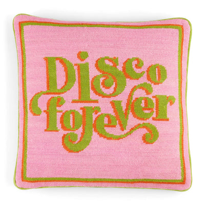 Jonathan Adler Needlepoint Kissen Disco Forever