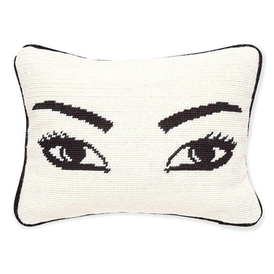 Jonathan Adler Needlepoint Kissen Eyes | 30x23cm