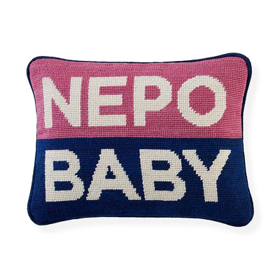 Jonathan Adler Needlepoint Kissen Nepo Baby | 30x23cm