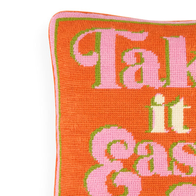 Jonathan Adler Needlepoint Kissen Take It Easy