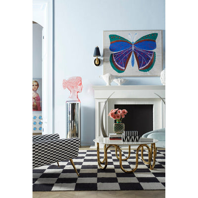 Jonathan Adler Op Art Lacquer Aufbewahrungsbox mit Deckel | Medium