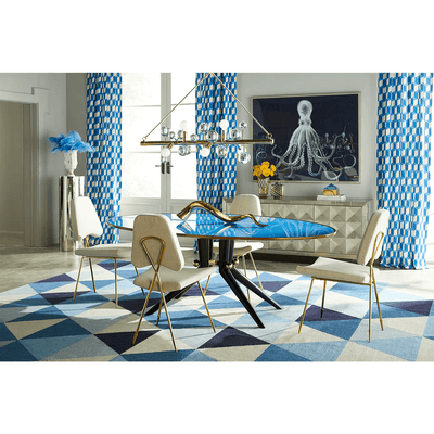 Jonathan Adler Ovaler Esstisch Trocadero | Glasplatte