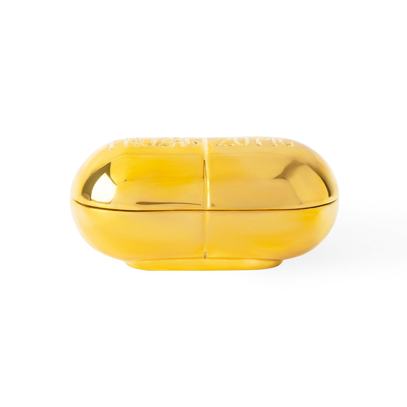 Jonathan Adler Prozac Pillendose aus massivem Messing | Gold