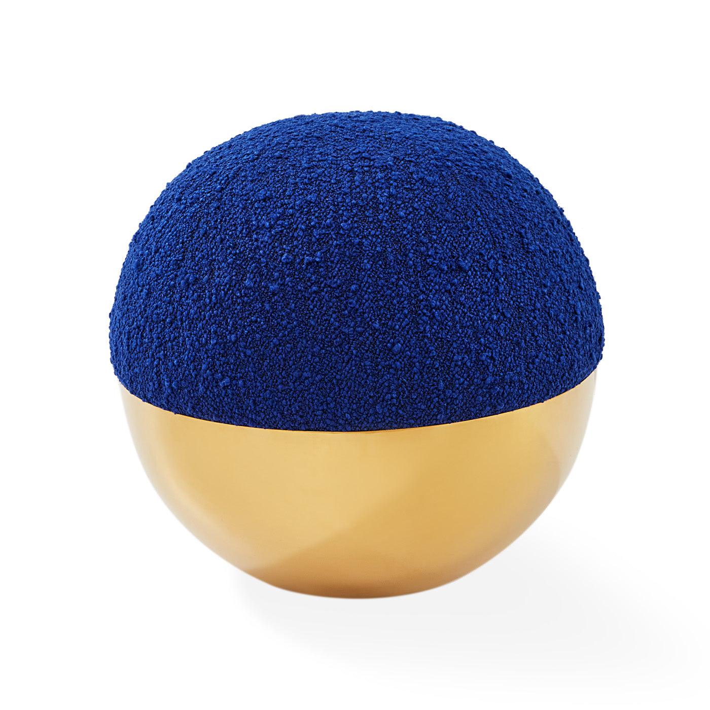 Jonathan Adler Runder Hocker Pouf Alphaville | Cirrus Cobalt