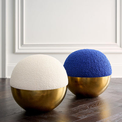 Jonathan Adler Runder Hocker Pouf Alphaville | Olympus Ivory