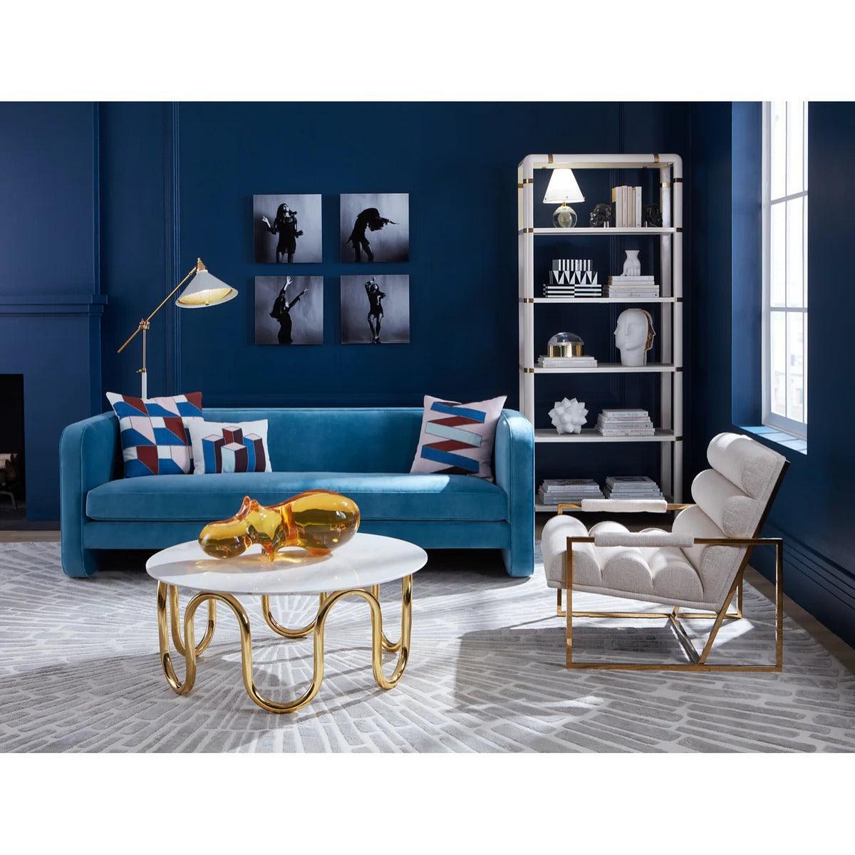 Jonathan Adler Runder Marmor-Couchtisch Scalinatella