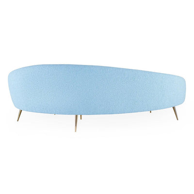 Jonathan Adler Rundes Bouclé-Sofa Ether | Cirrus Sky