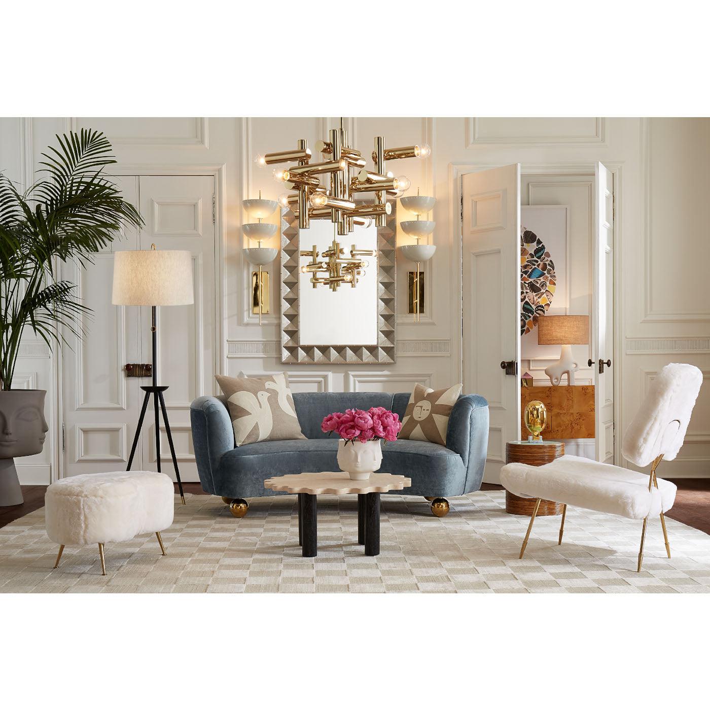 Jonathan Adler Rundes Samt-Sofa Parker