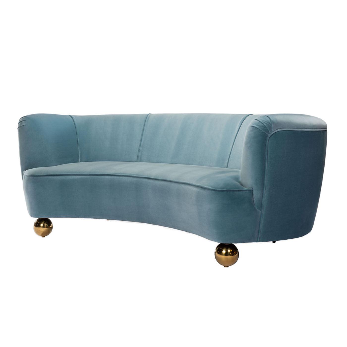 Jonathan Adler Rundes Samt-Sofa Parker