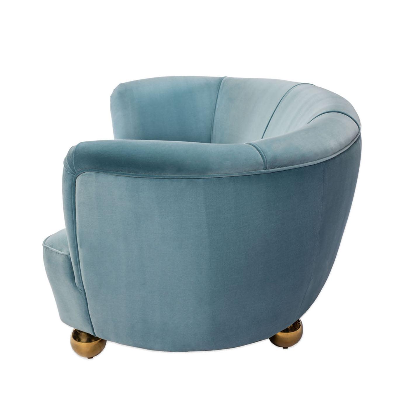 Jonathan Adler Rundes Samt-Sofa Parker