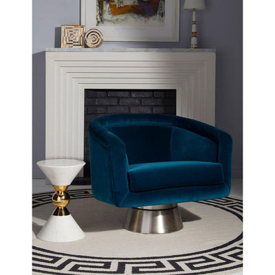 Jonathan Adler Samt-Drehsessel Bacharach | Rialto Reef