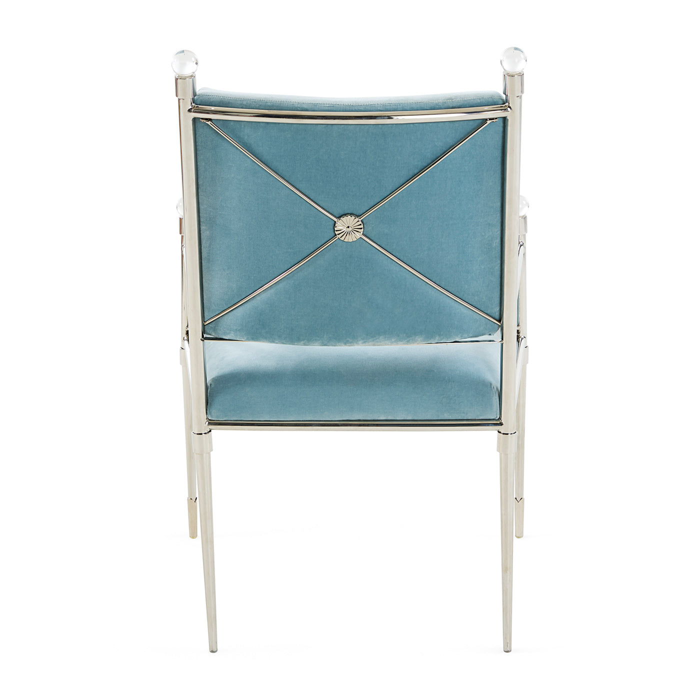 Jonathan Adler Samt-Esszimmerstuhl Rider | Rialto Sky