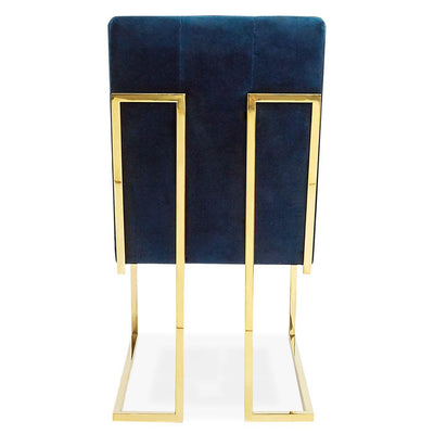 Jonathan Adler Jonathan Adler Samt-Polsterstuhl Goldfinger | Rialto Navy Codeso Living