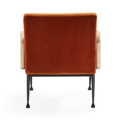 Jonathan Adler Samt-Sessel & Lounge-Chair Gainsbourg | Varese Cognac