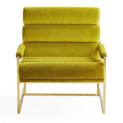 Jonathan Adler Samt-Sessel & Lounge Chair Goldfinger | Duquette Pear