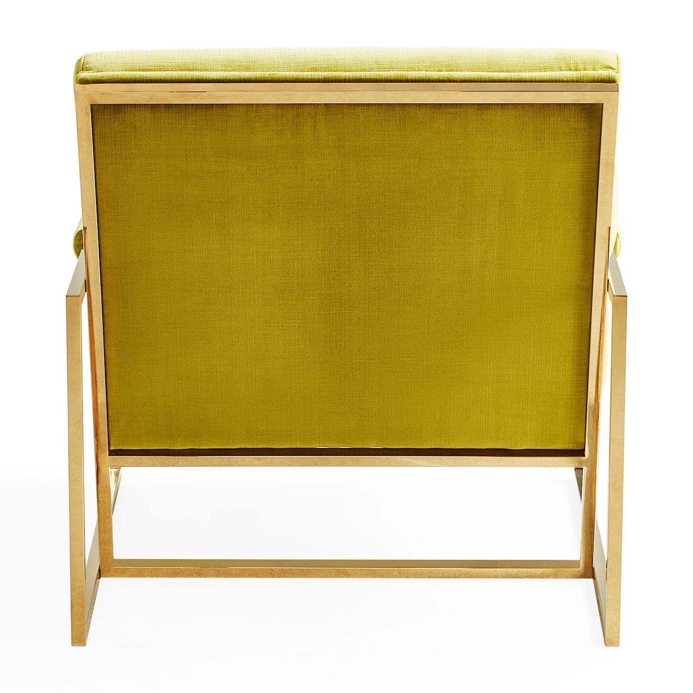 Jonathan Adler Samt-Sessel & Lounge Chair Goldfinger | Duquette Pear