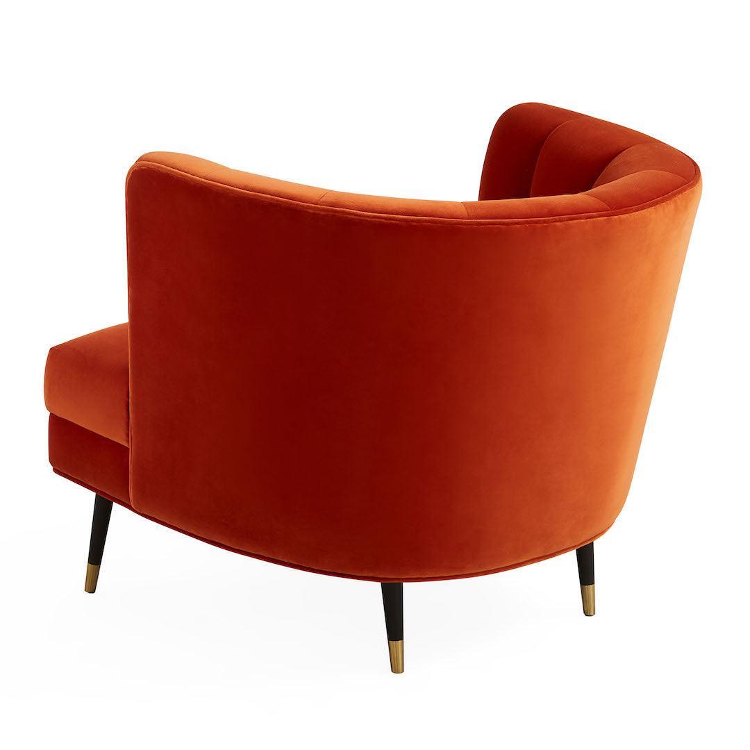 Jonathan Adler Samt-Sessel Draper | Varese Persimmon