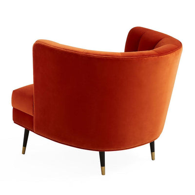 Jonathan Adler Samt-Sessel Draper | Varese Persimmon