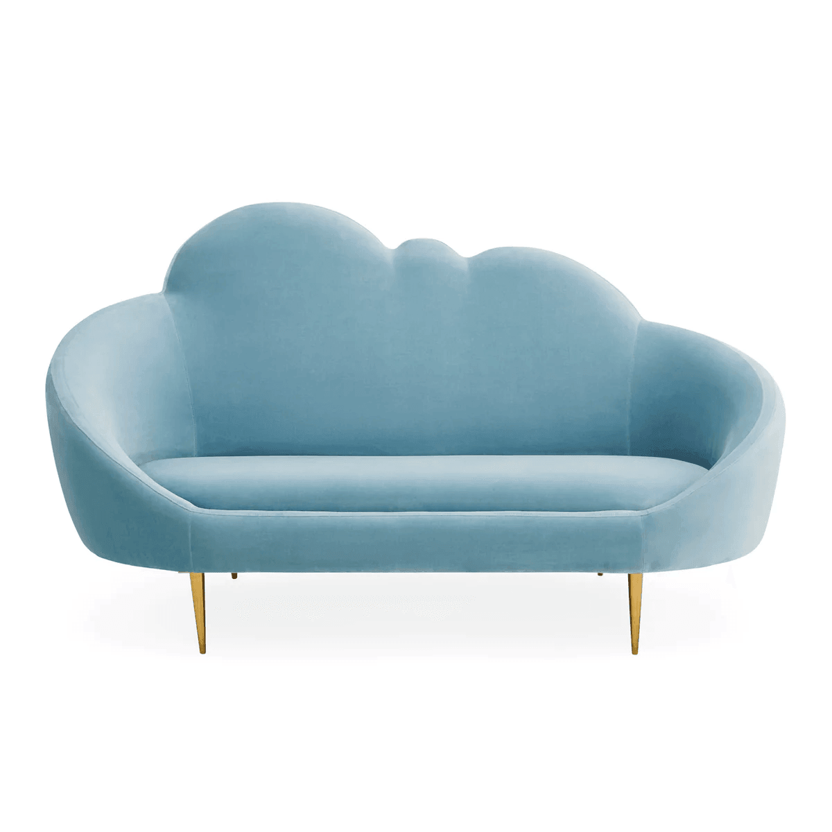 Jonathan Adler Samt-Sofa Ether Cloud | Rialto Sky