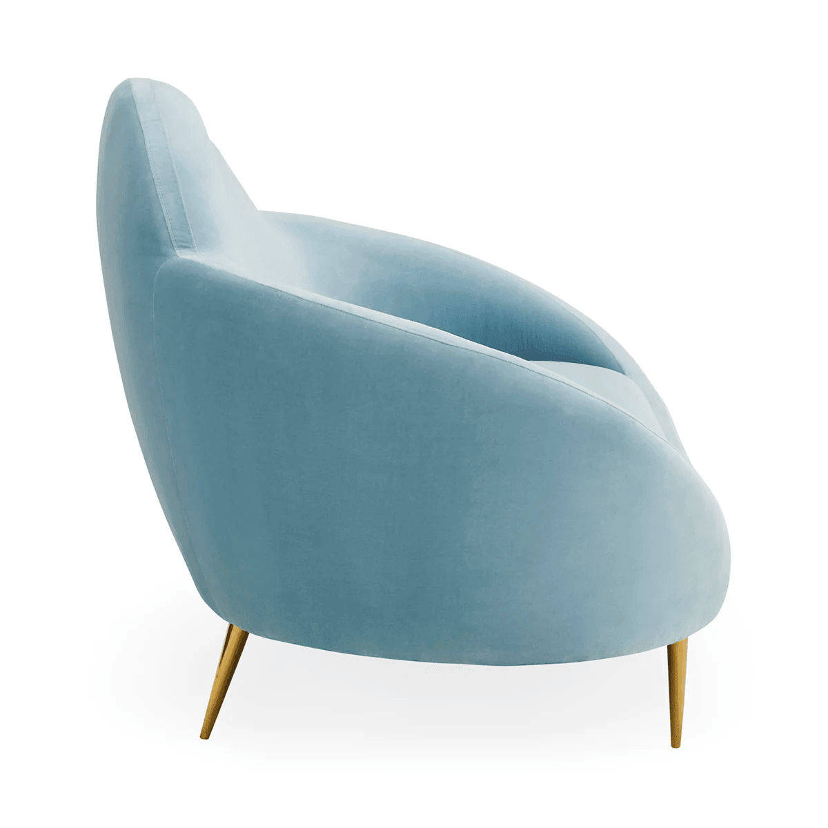 Jonathan Adler Samt-Sofa Ether Cloud | Rialto Sky