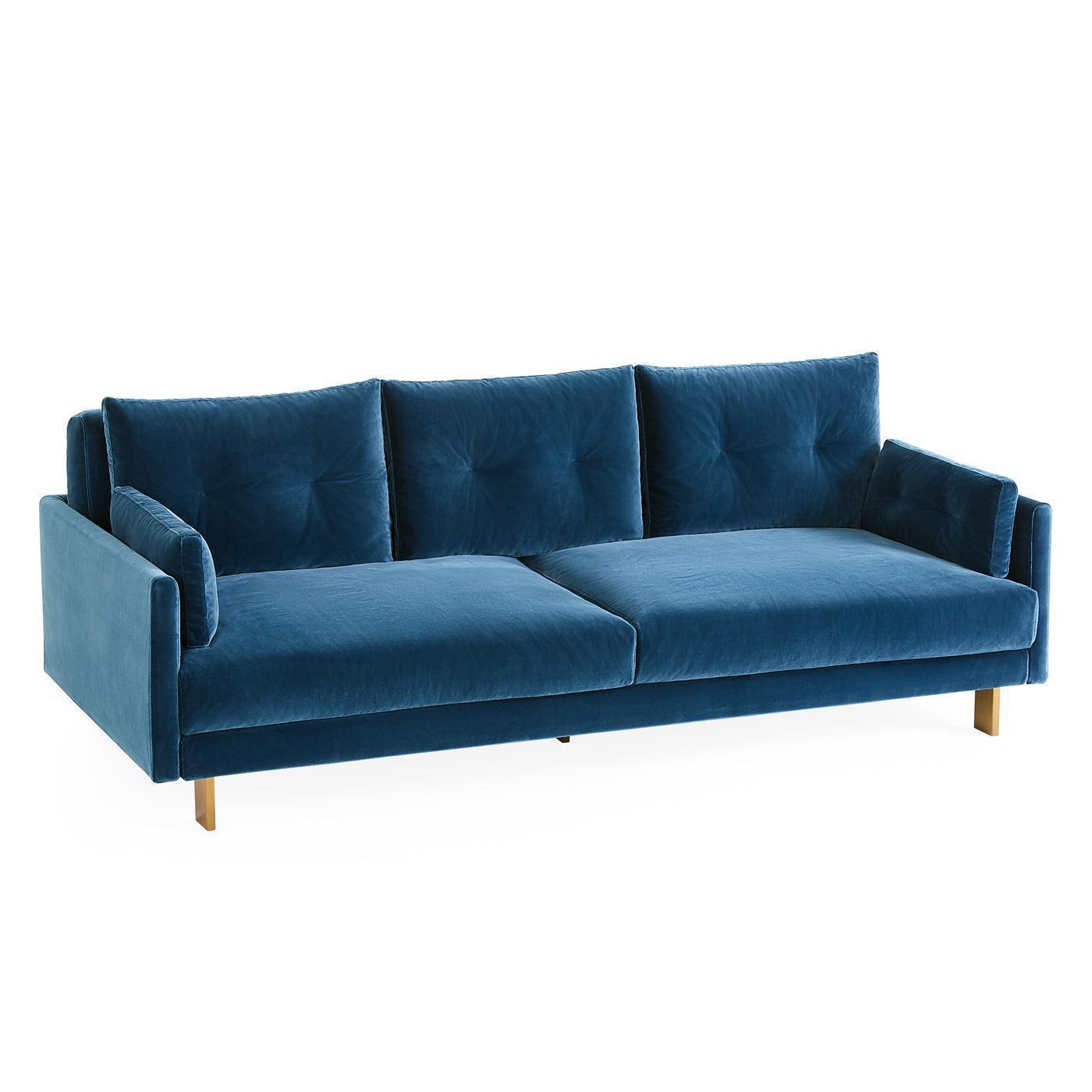 Jonathan Adler Samt-Sofa Malibu | Varese Petrol