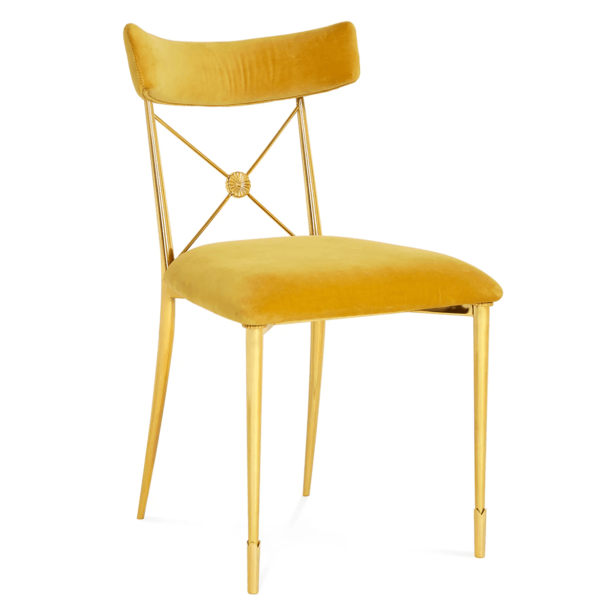 Jonathan Adler Samt-Stuhl Rider | Rialto Gold