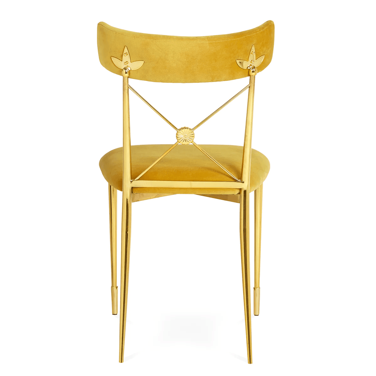 Jonathan Adler Samt-Stuhl Rider | Rialto Gold