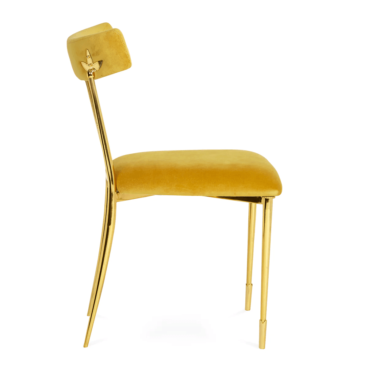 Jonathan Adler Samt-Stuhl Rider | Rialto Gold