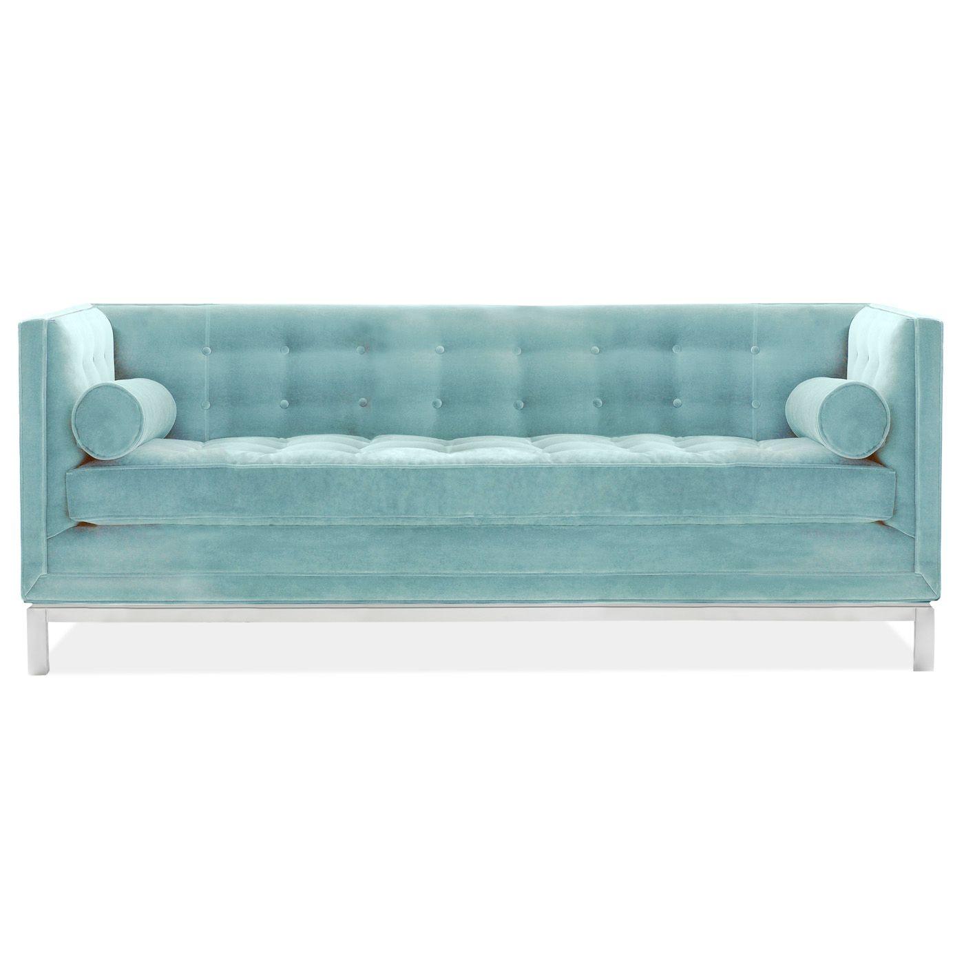 Jonathan Adler Samtsofa Lampert | Canterbury Ice