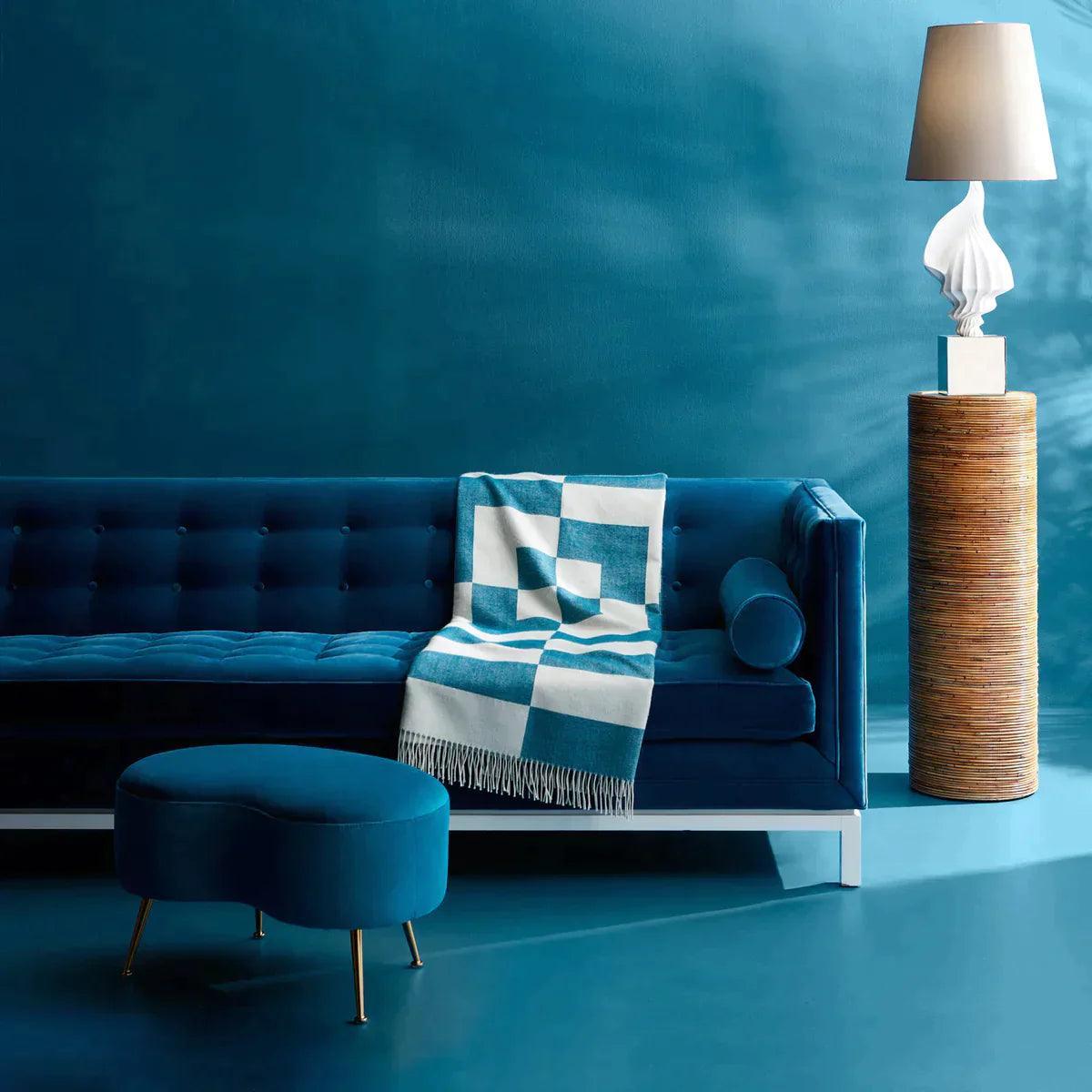 Jonathan Adler Samtsofa Lampert | Firenze Teal