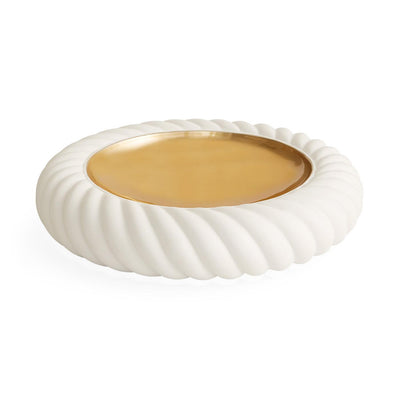 Jonathan Adler Schale Geneva Bowl | weiß & gold