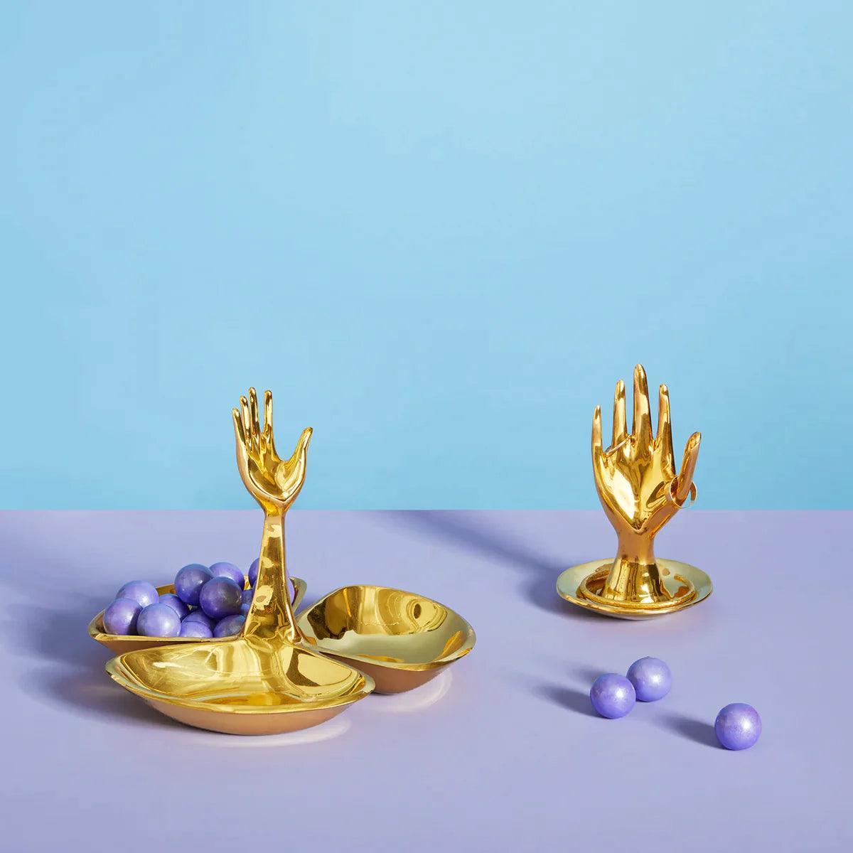 Jonathan Adler Schmuckständer BRASS HAND RING HOLDER | Messing