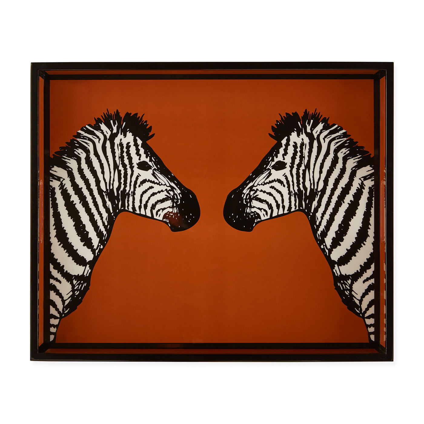 Jonathan Adler Servier- und Deko Tablett Zebra Lacquer Tray