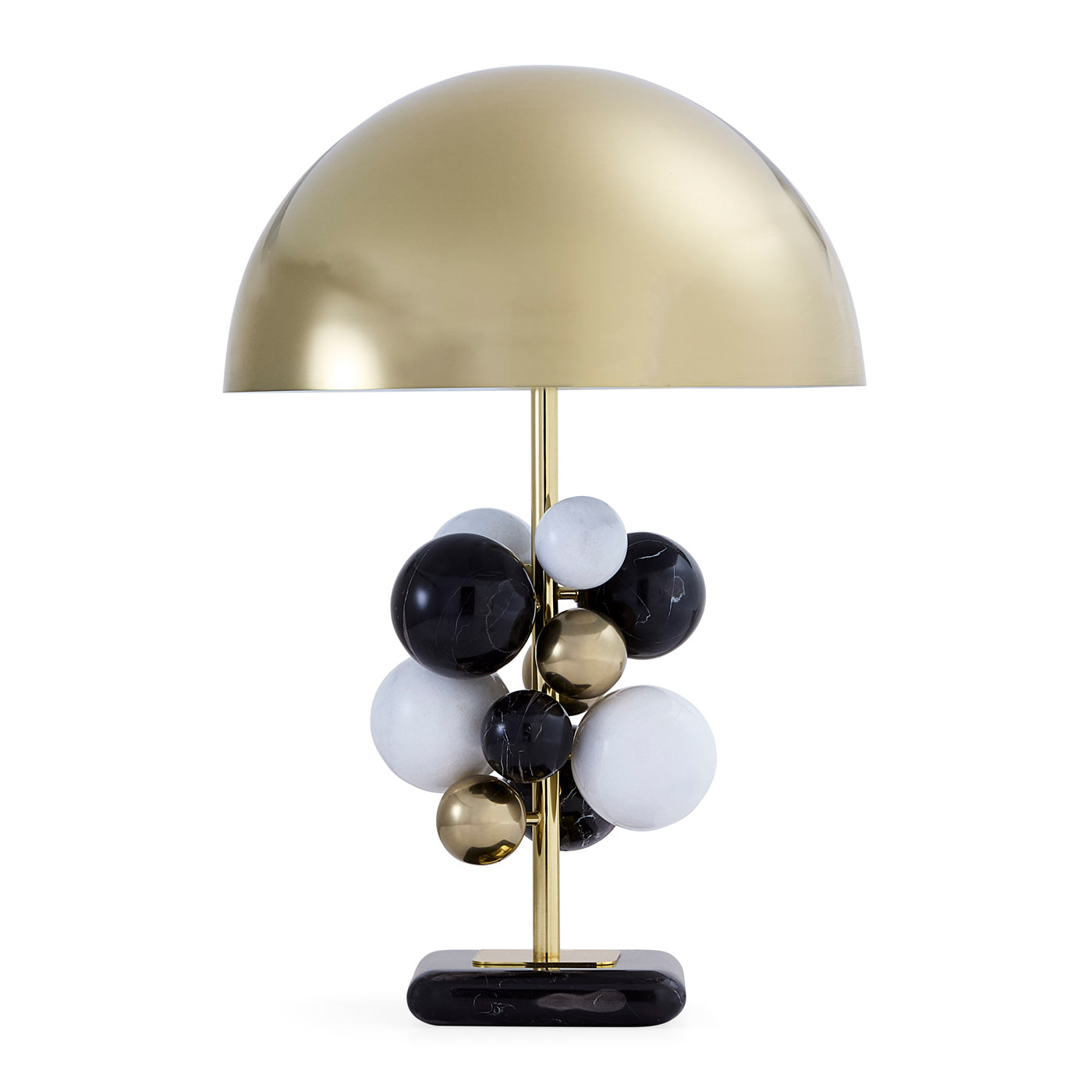 Jonathan Adler Tischlampe Globo | Marmor & Brass