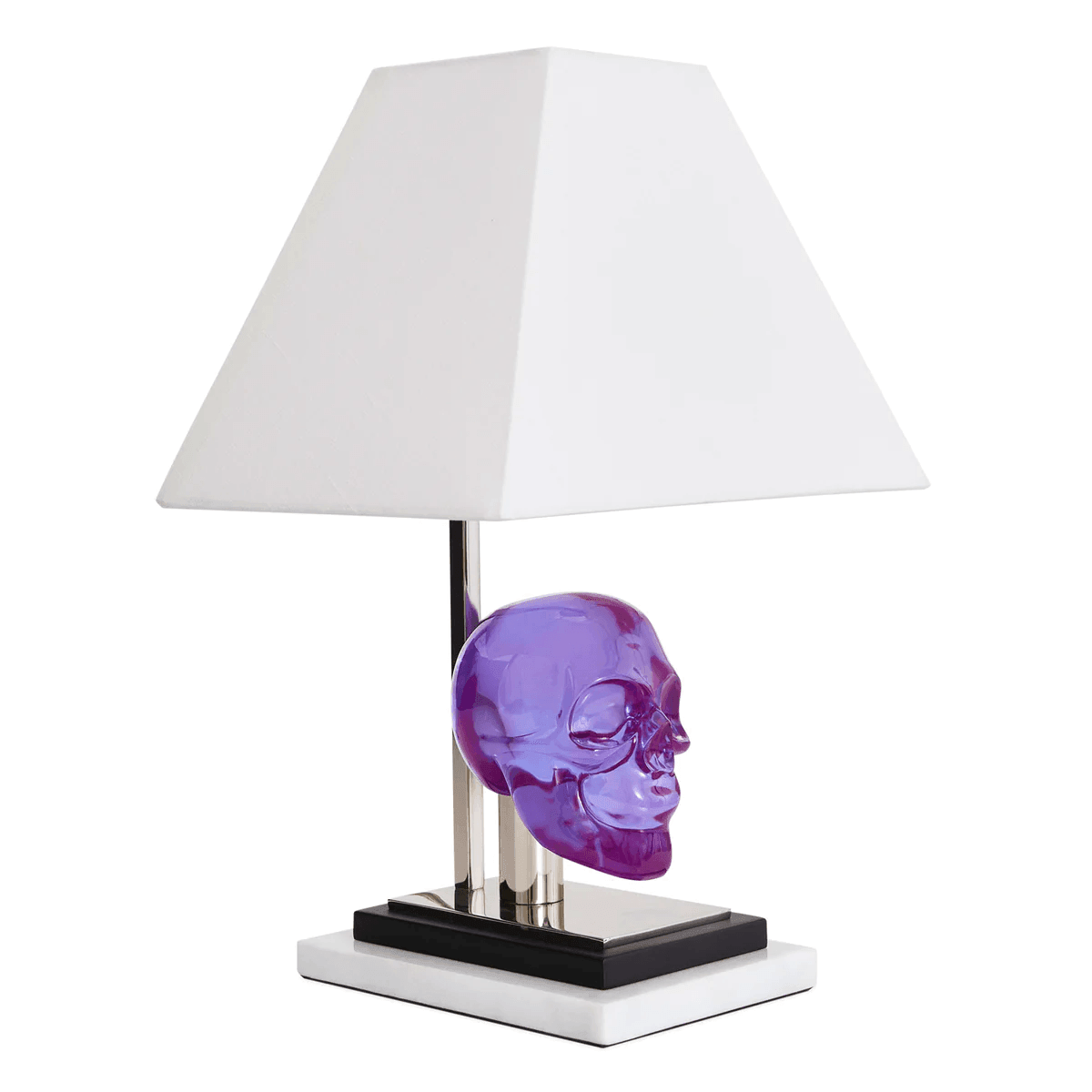 Jonathan Adler Tischlampe Skull | Purple