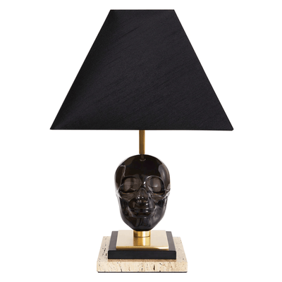 Jonathan Adler Tischlampe Skull | Schwarz