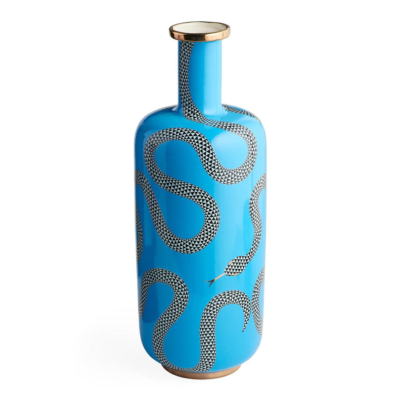 Jonathan Adler Vase Eden Tall Bottle | Blau