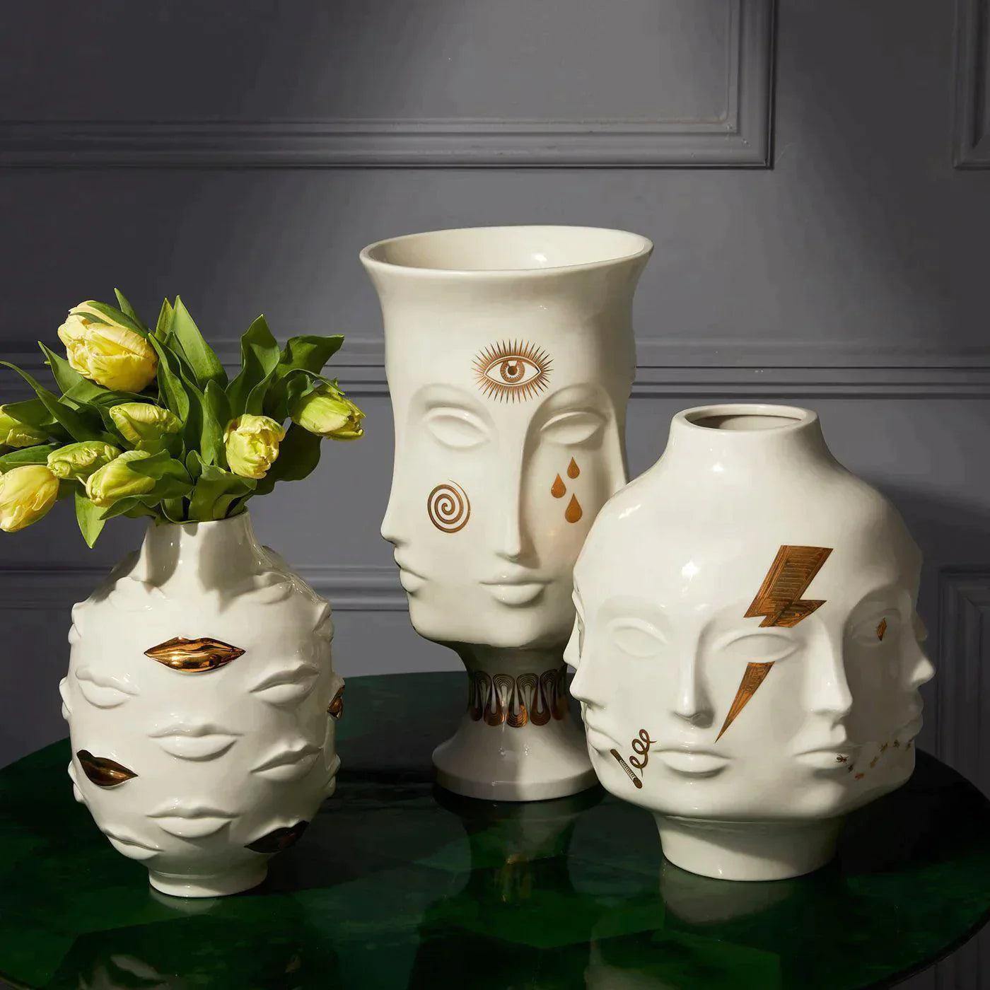 Jonathan Adler Vase Gilded Muse Gala Round | Glänzend Gold