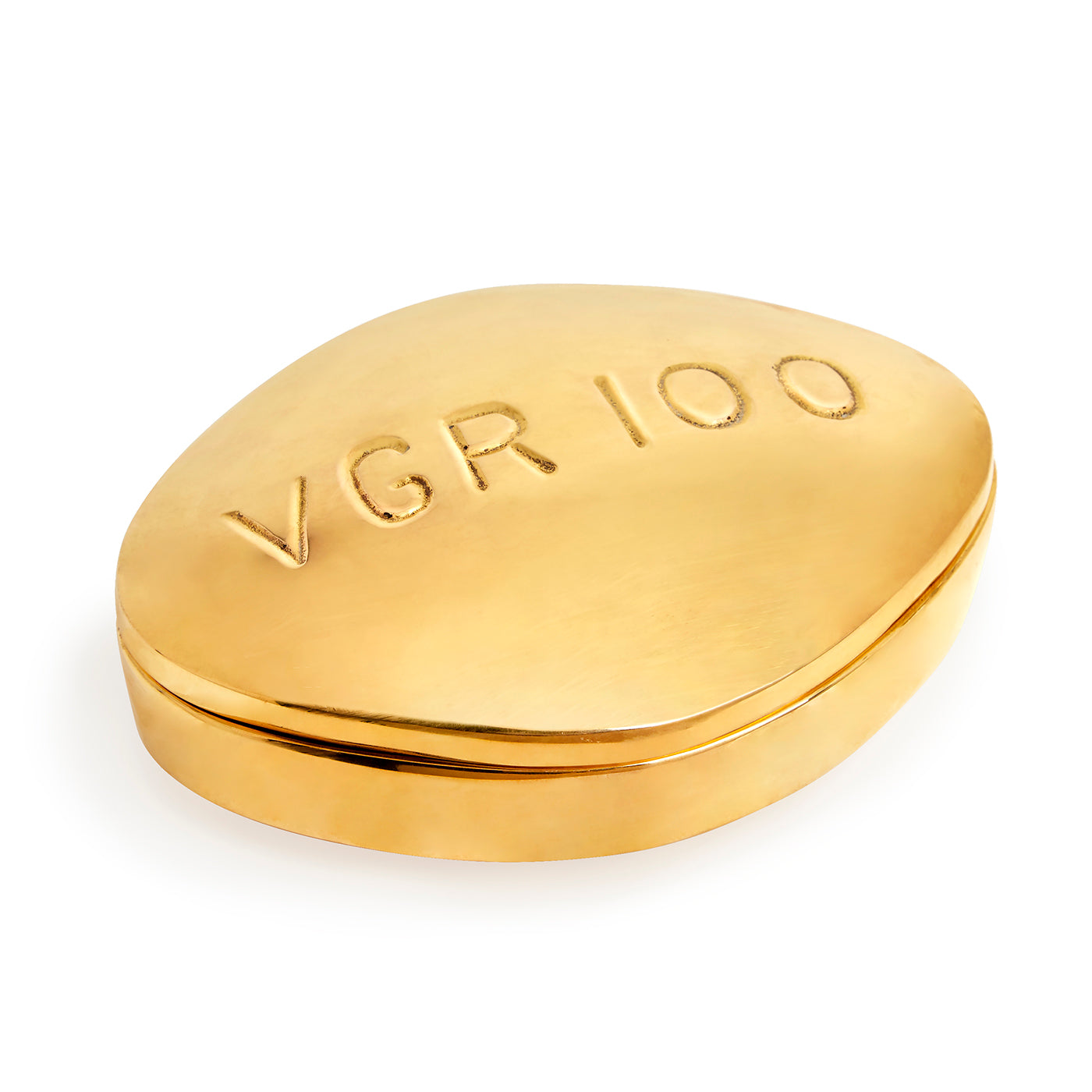 Jonathan Adler Viagra Pillendose aus massivem Messing | Gold