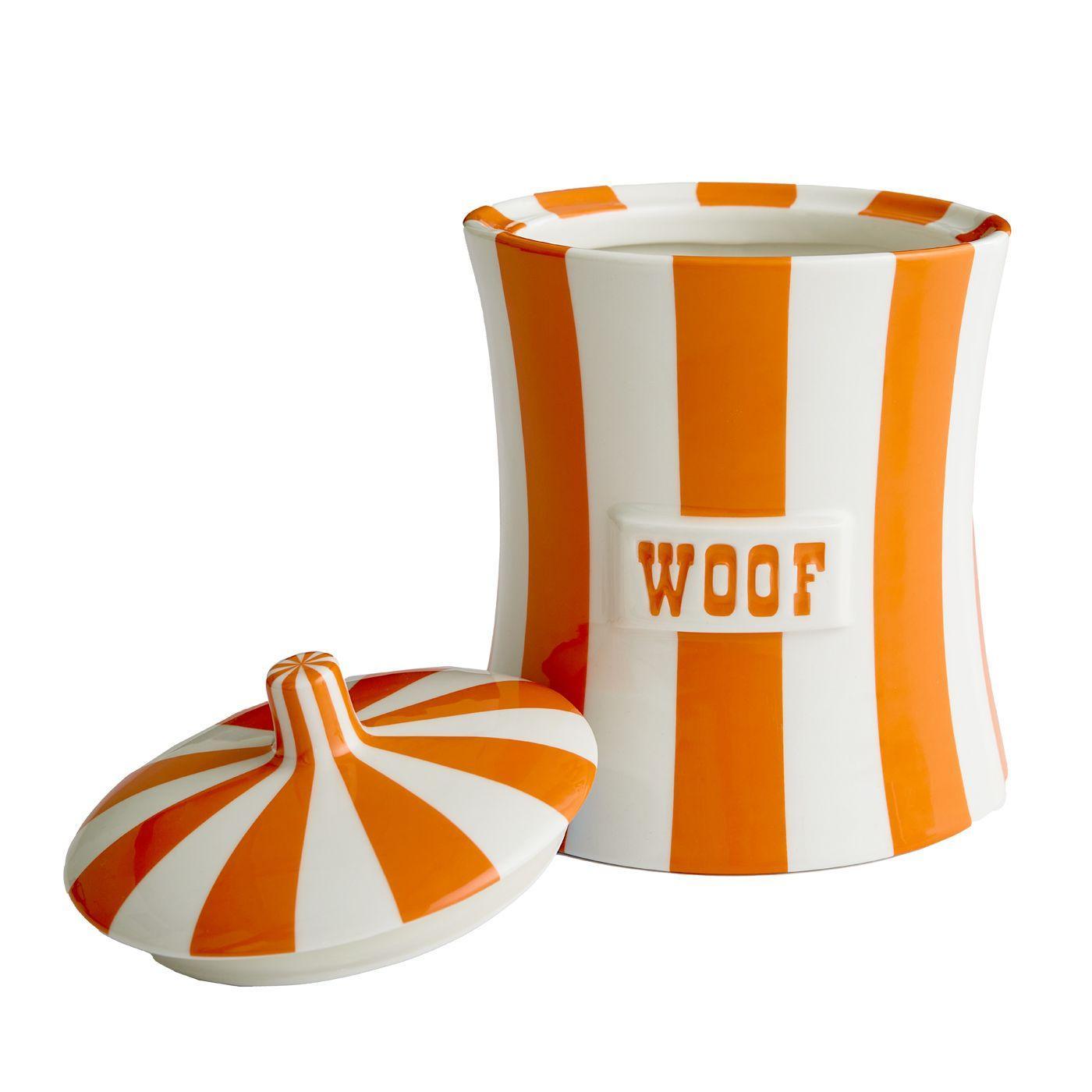 Jonathan Adler Vorratsdose für Hunde Leckerlies Vice Canister Woof | Orange