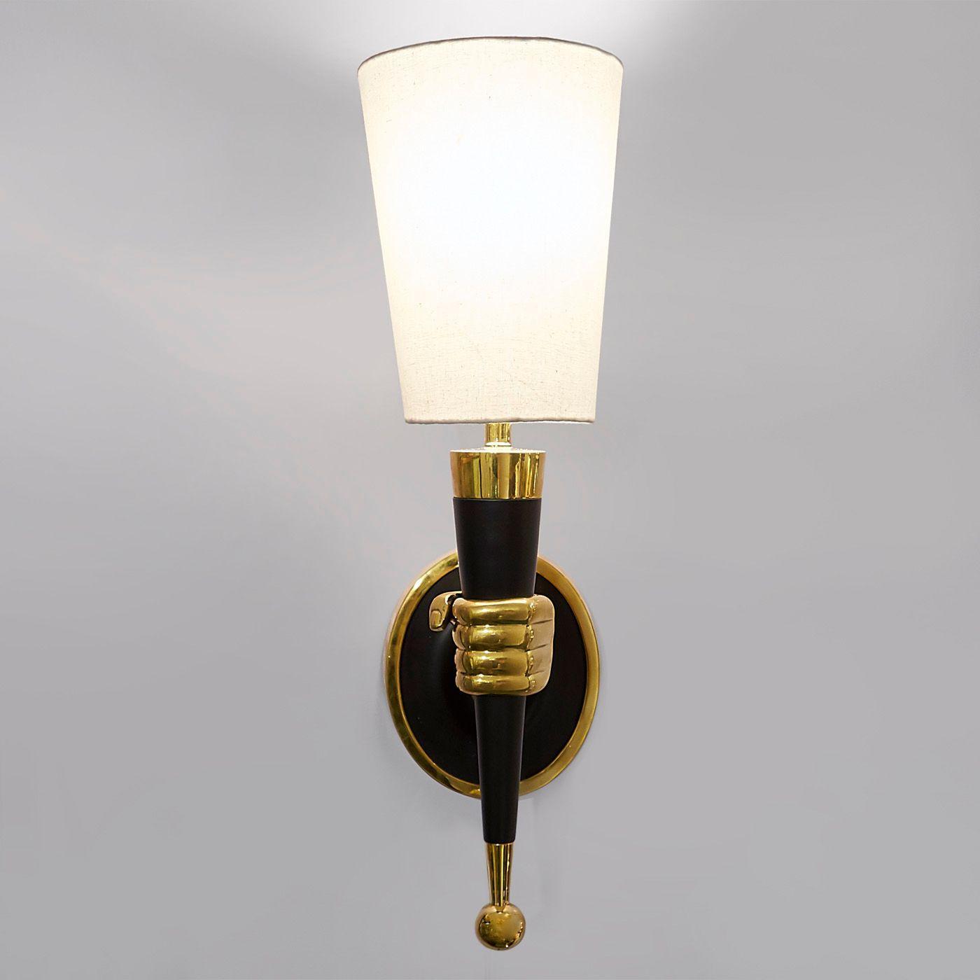 Jonathan Adler Wandlampe Brass Hand Scone | Links