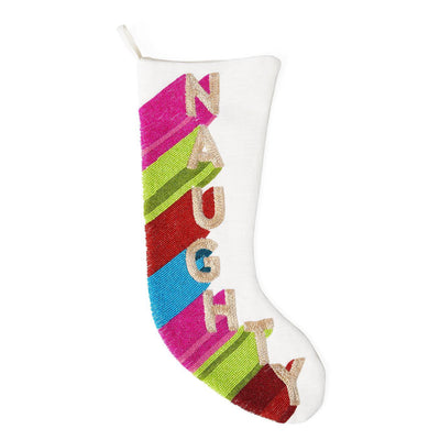 Jonathan Adler Weihnachtsstrumpf Naughty Embellished Stocking