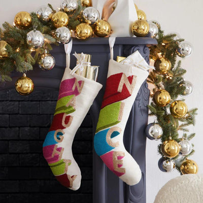 Jonathan Adler Weihnachtsstrumpf Naughty Embellished Stocking