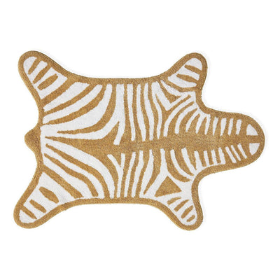 Jonathan Adler Wendbarer Badteppich Zebra Beige | 112x79 cm