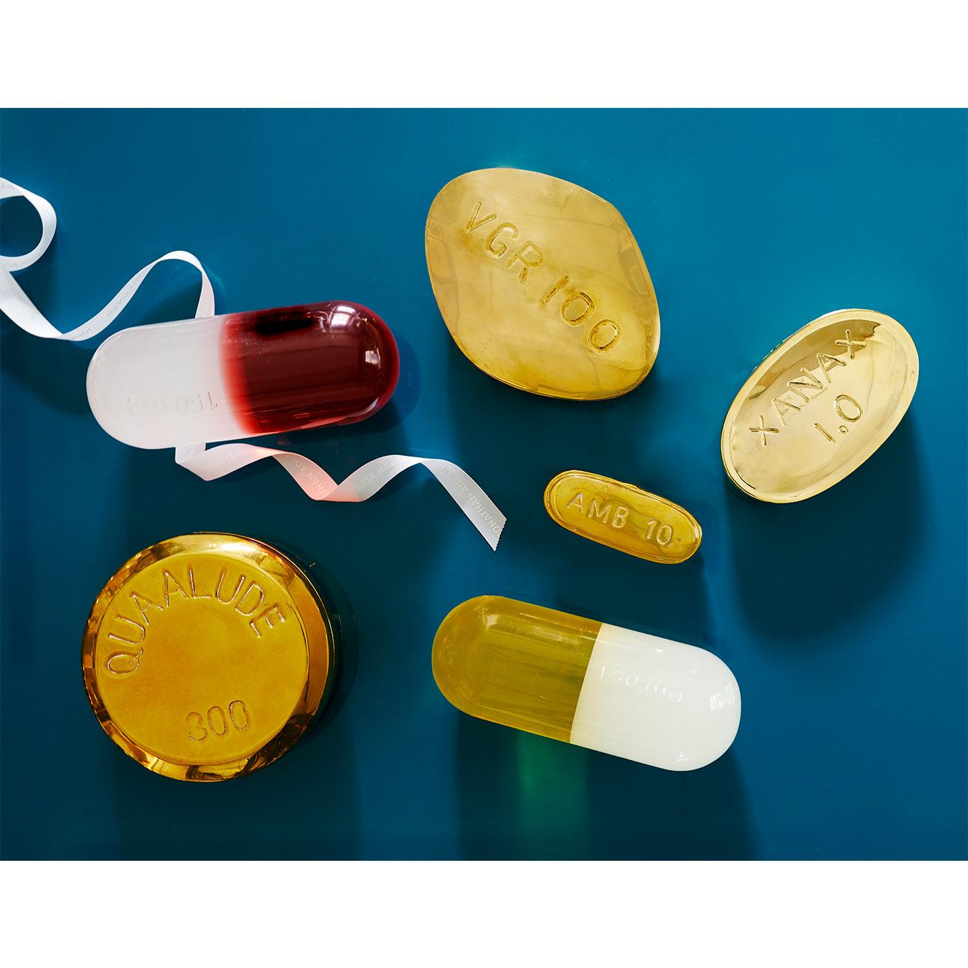 Jonathan Adler Xanax Pillendose aus massivem Messing | Gold