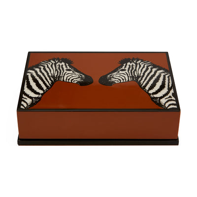 Jonathan Adler Zebra Lacquer Kartenspiel | Braun