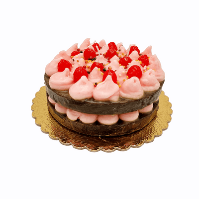 Kerze "Layered Cake Schoko" | Ø 19 cm