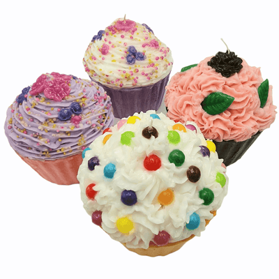 Kerze "Maxi Cupcake Schoko" | Ø 17 cm