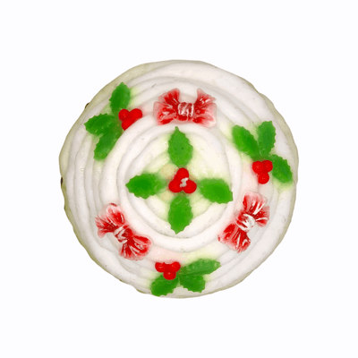 Kerze "Maxi Xmas Cupcake weiß" | Ø 17 cm